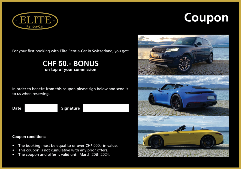 Elite Rent COUPON For First Booking